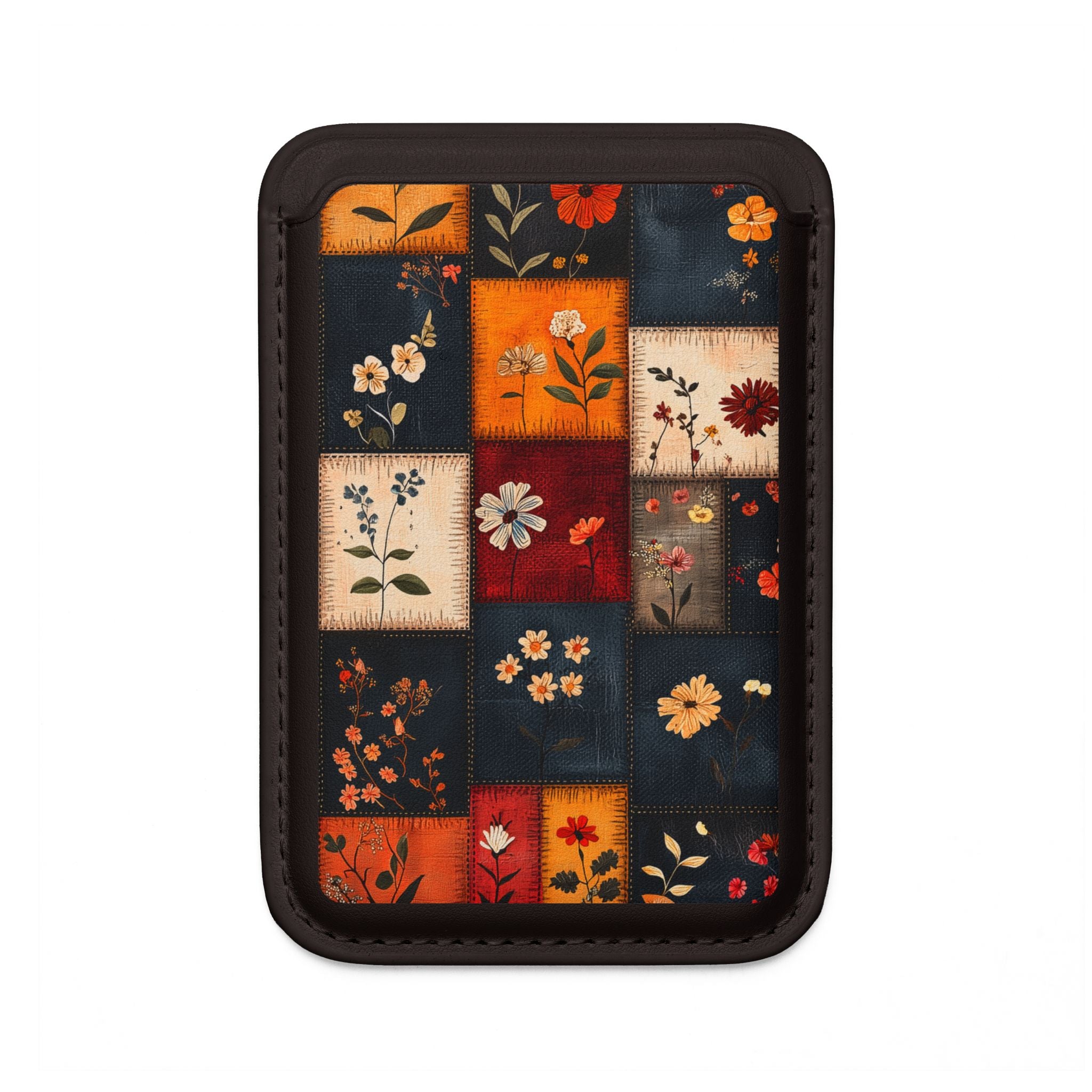 Patchwork Blooms Wallet – MagSafe Ready
