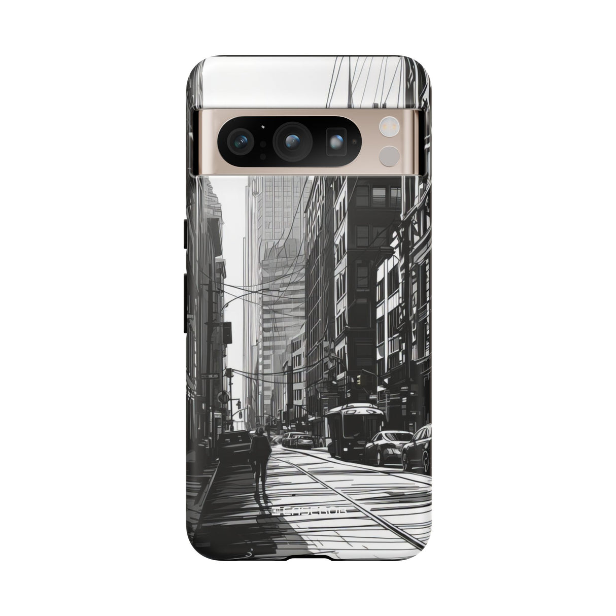 Noir Urban Serenity | Protective Phone Case for Google Pixel