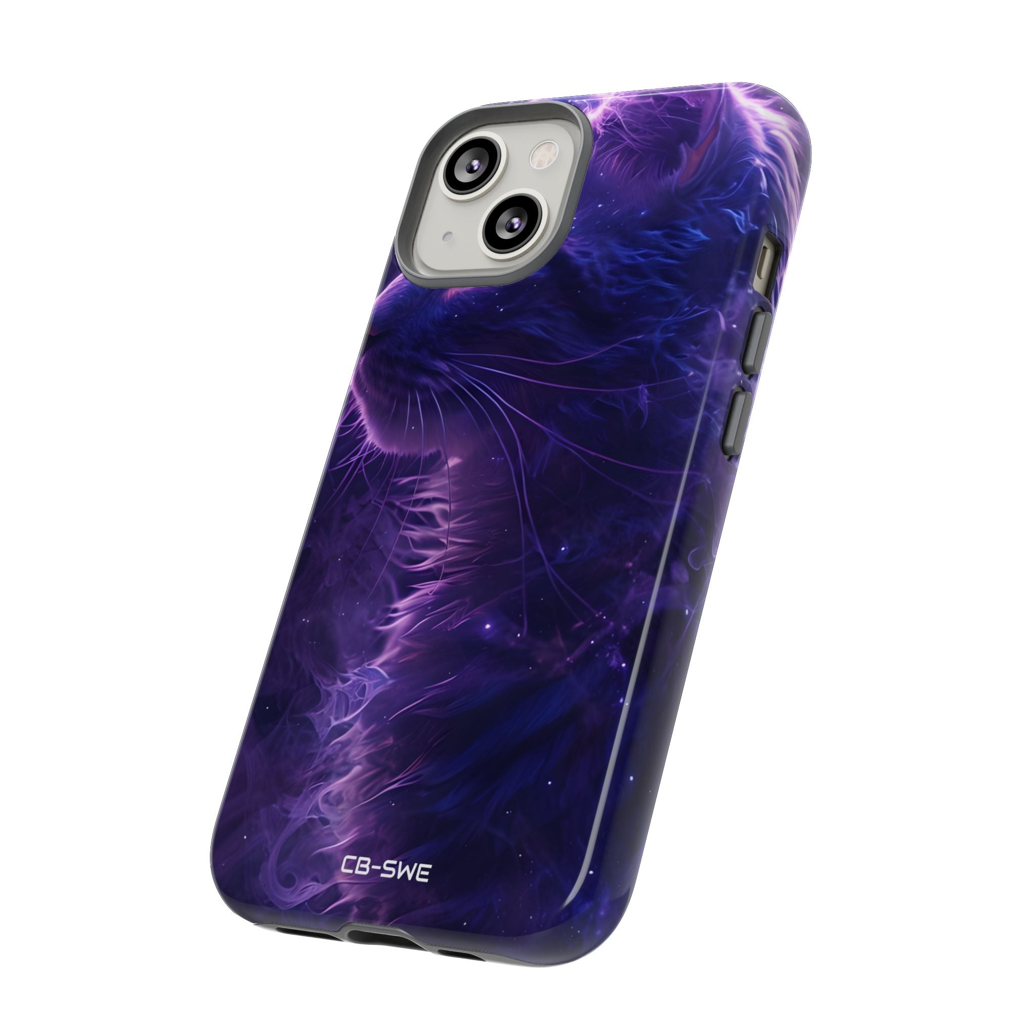 Mystical Starlit Cat - iPhone Case