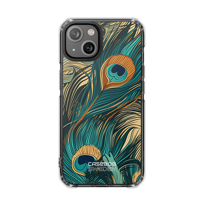 Peacock Feather Whirl iPhone 14 - Impact Clear+