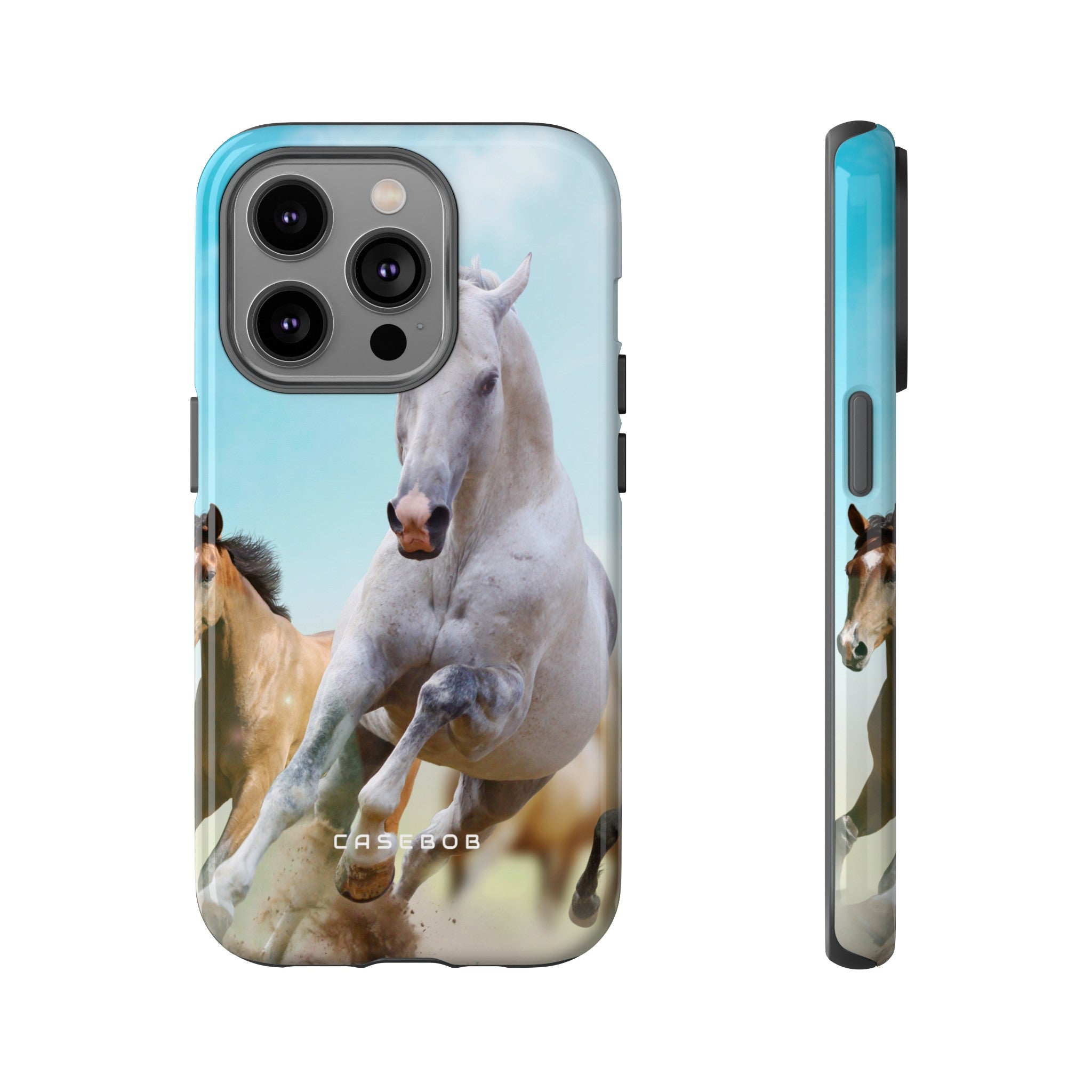 Blue Sky Horses - Protective Phone Case