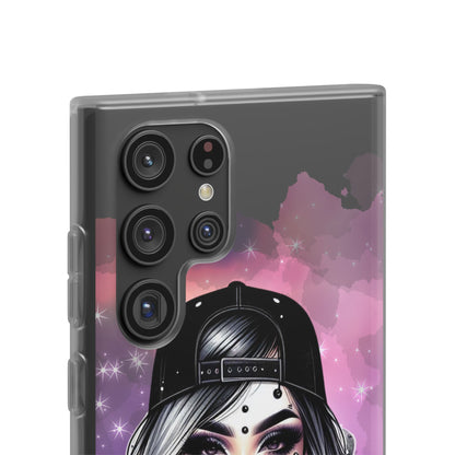 Silver Sip Nebula Samsung S22 Ultra Case - Soft