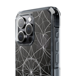 Symmetrische Eleganz – Handyhülle für iPhone (Clear Impact – Magnetisch)