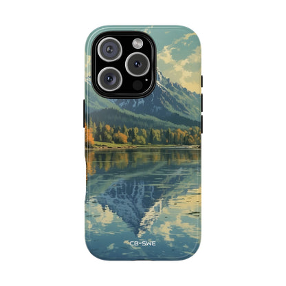 Mountain Reflects Calm - iPhone Case
