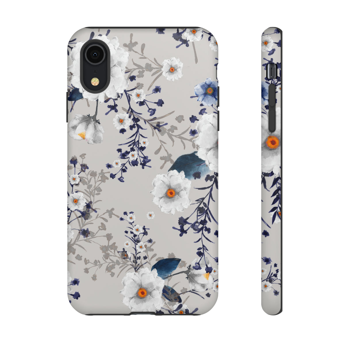 Watercolor Blue Summerflowers - Protective Phone Case