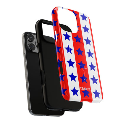 Patriotic American Flag Inspired Seamless iPhone 16 - Tough+