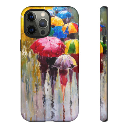 Oil Painting - Rainy Day - Protective Phone Case