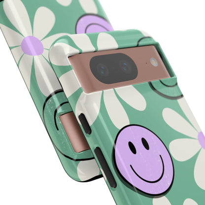 Smiley Daisy Glow Google Pixel 8 Case - Tough
