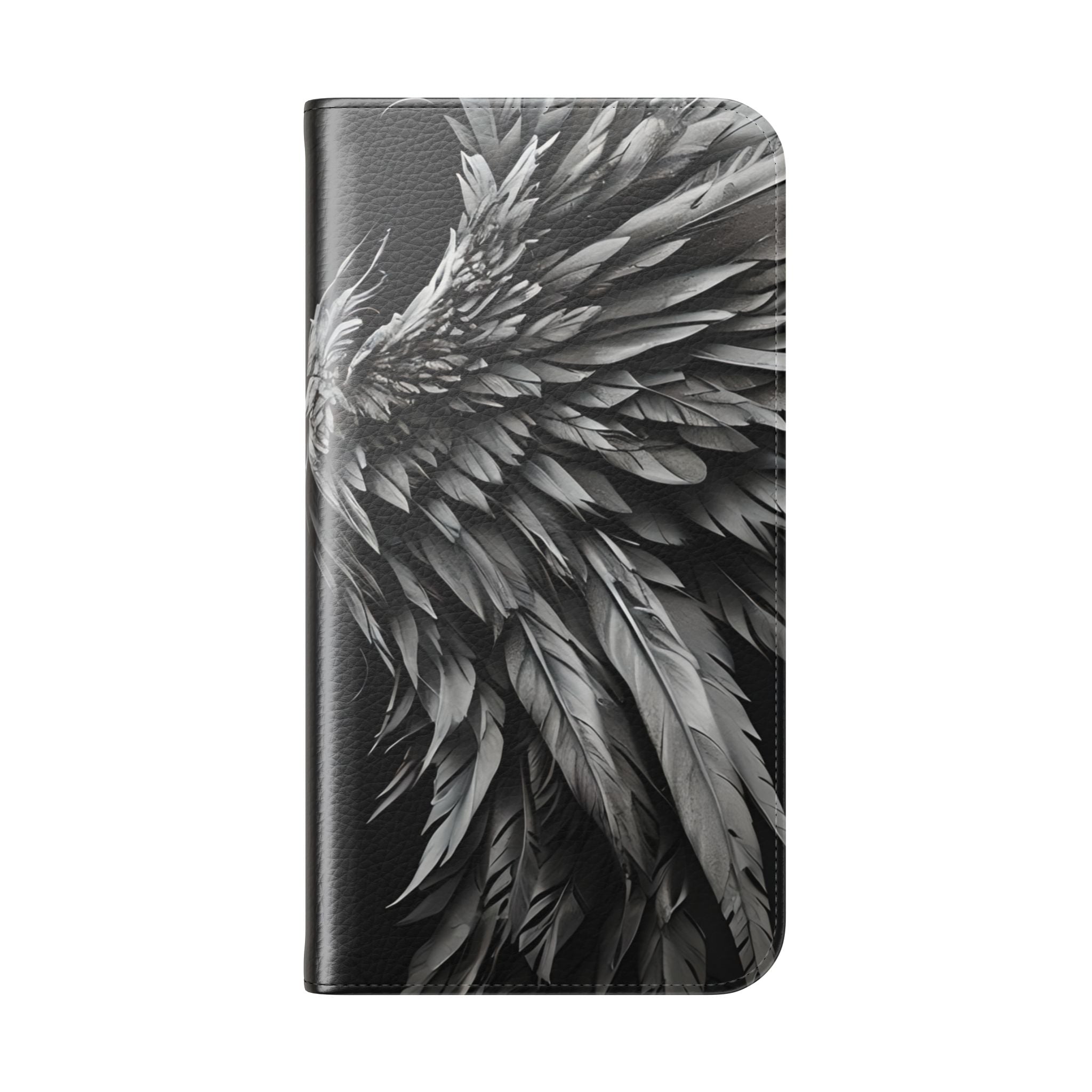 Crimson Silver Wings - iPhone 15 Plus Case - Wallet
