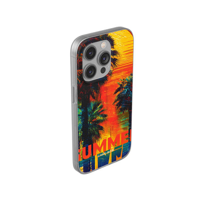 Tropical Sunburst iPhone 14 Pro Case - Soft