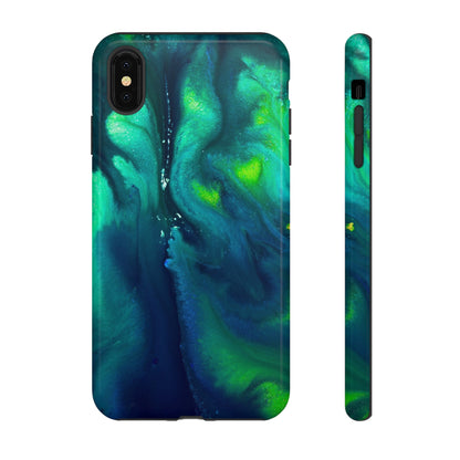 Northen Light Ink Art iPhone Case (Protective) iPhone XS MAX Glossy Phone Case