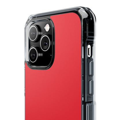 Imperial Red - Clear Impact Case for iPhone