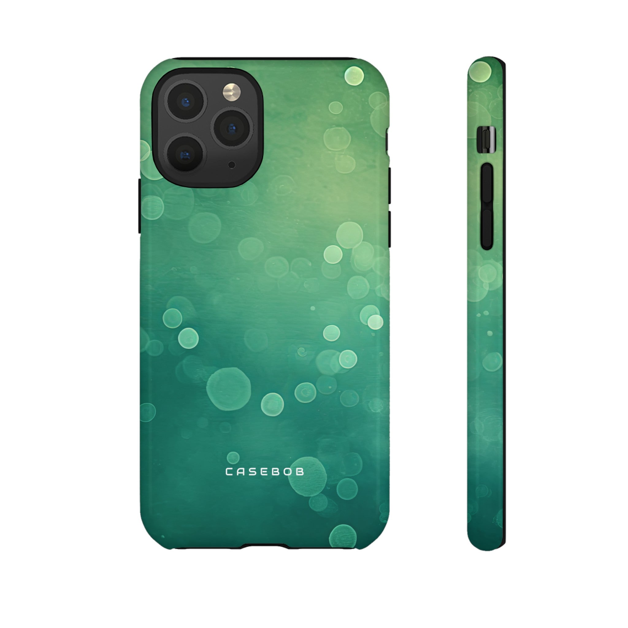 Green Dot Matrix - Protective Phone Case