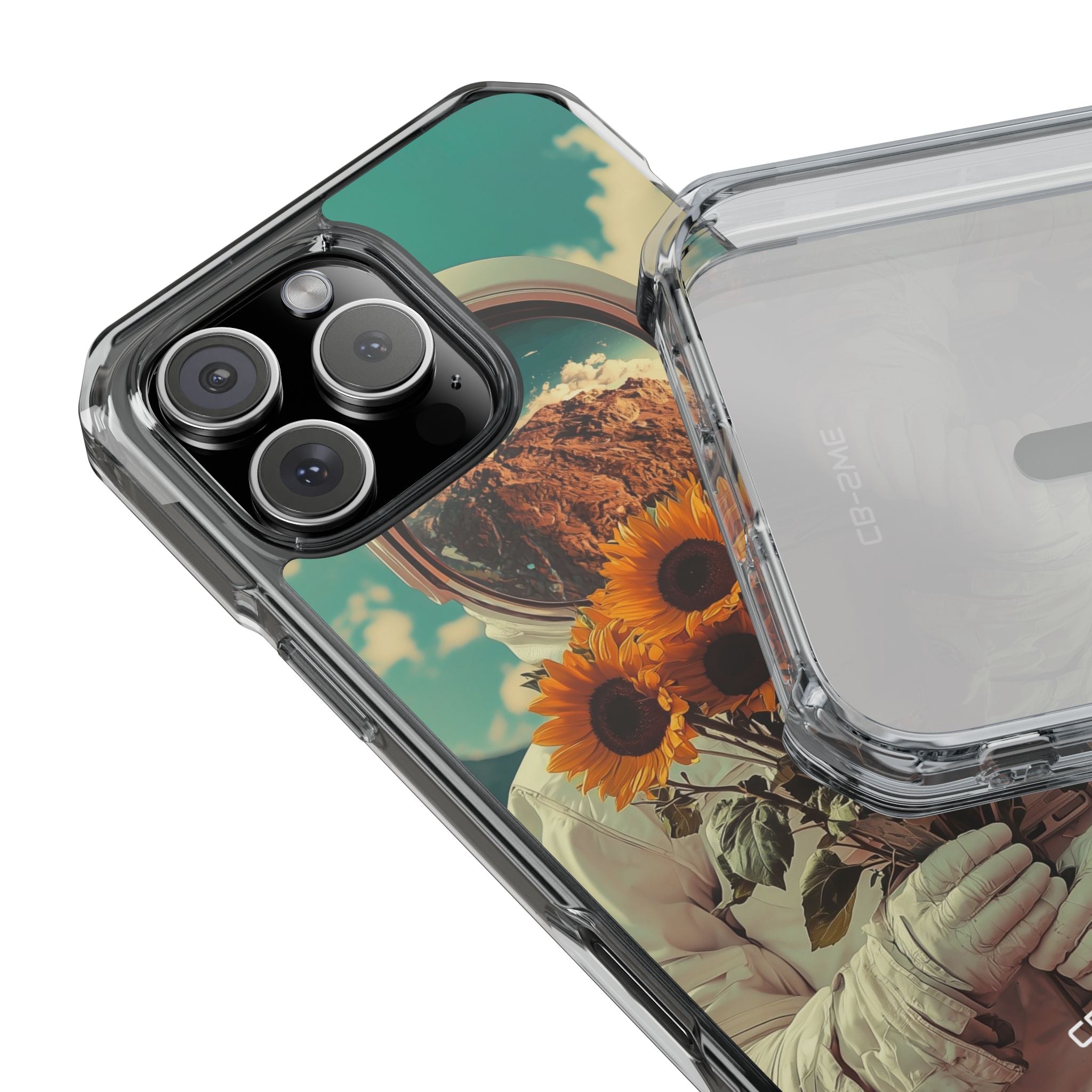 Sunflower Spacesuit Shine iPhone Case - Impact
