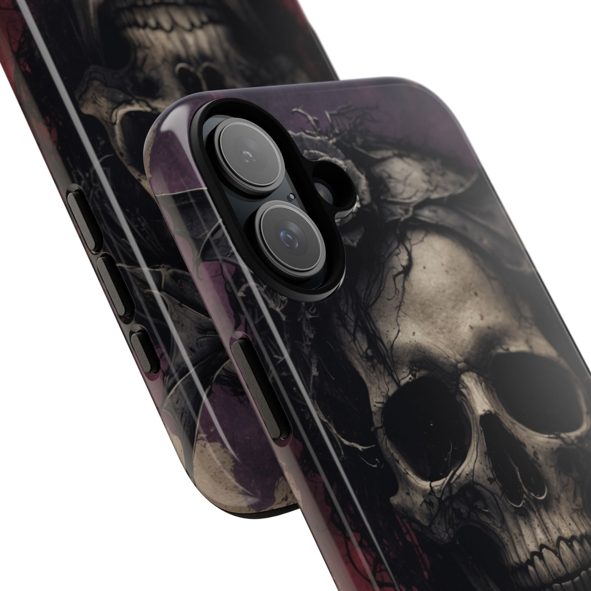 Skull Twilight iPhone 16 Plus Case - Tough