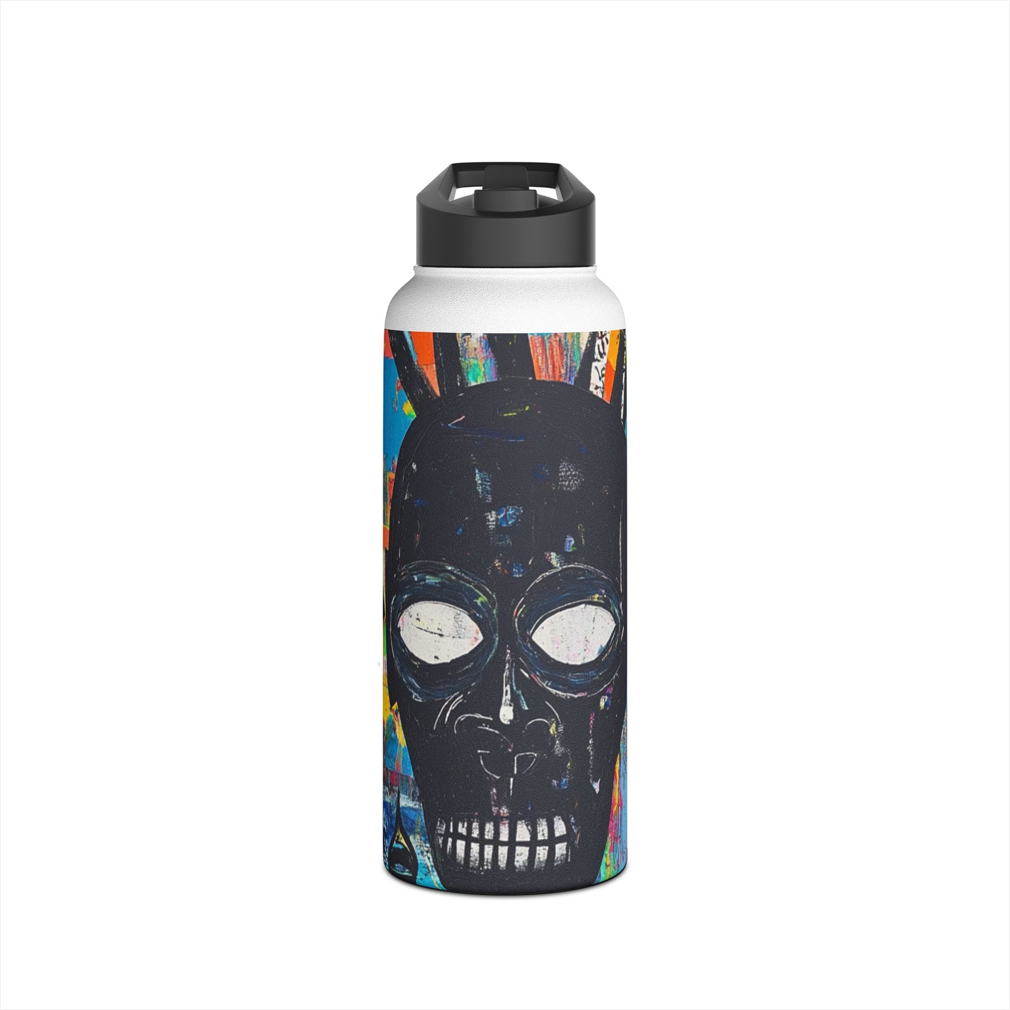Neon Skull Burst - Stainless Steel Water Bottle