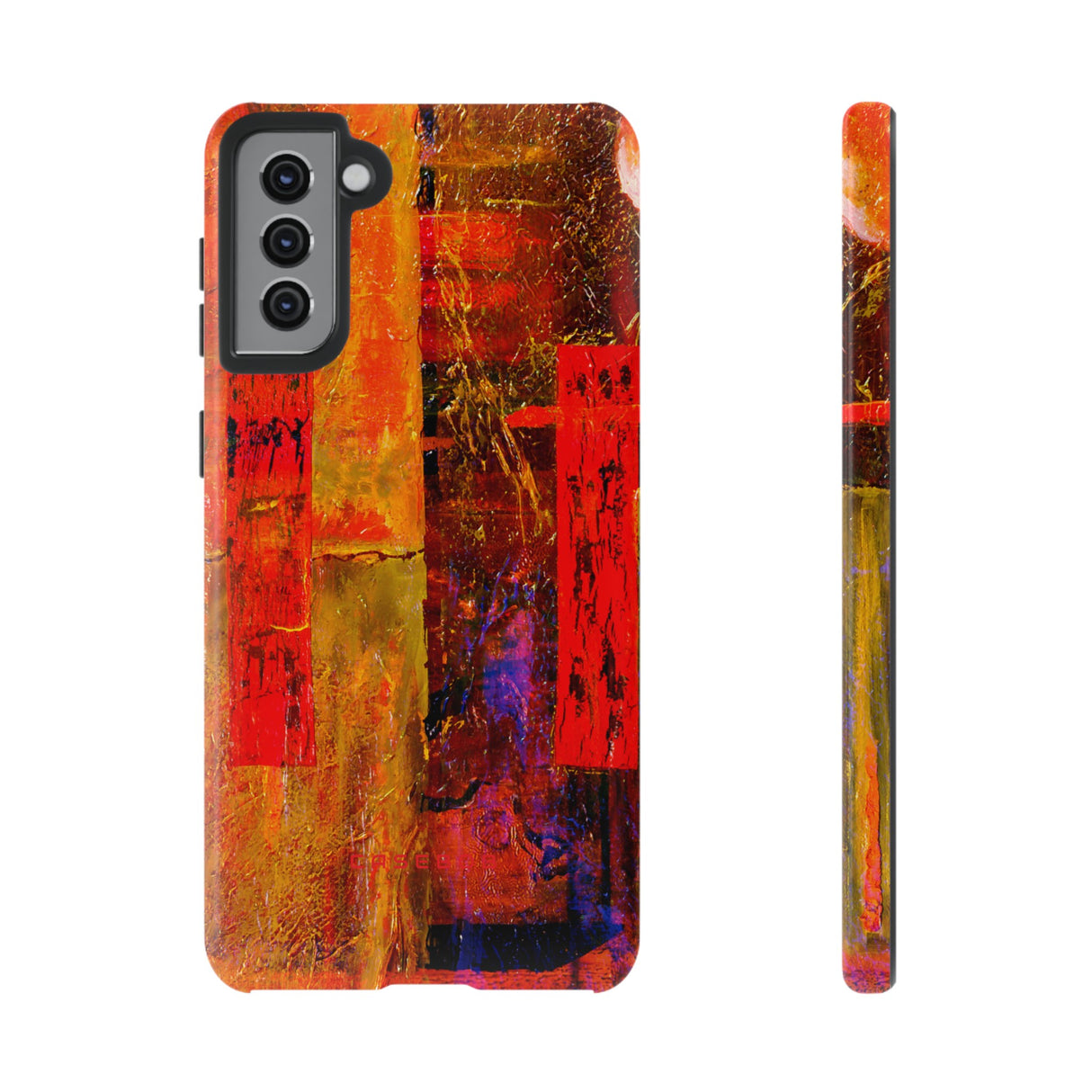 Red Oil Painting - Protective Phone Case