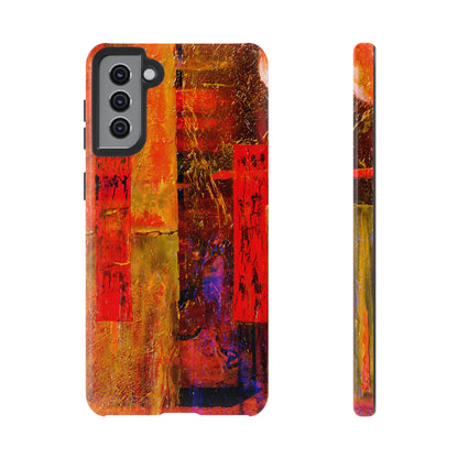 Red Oil Painting - Protective Phone Case