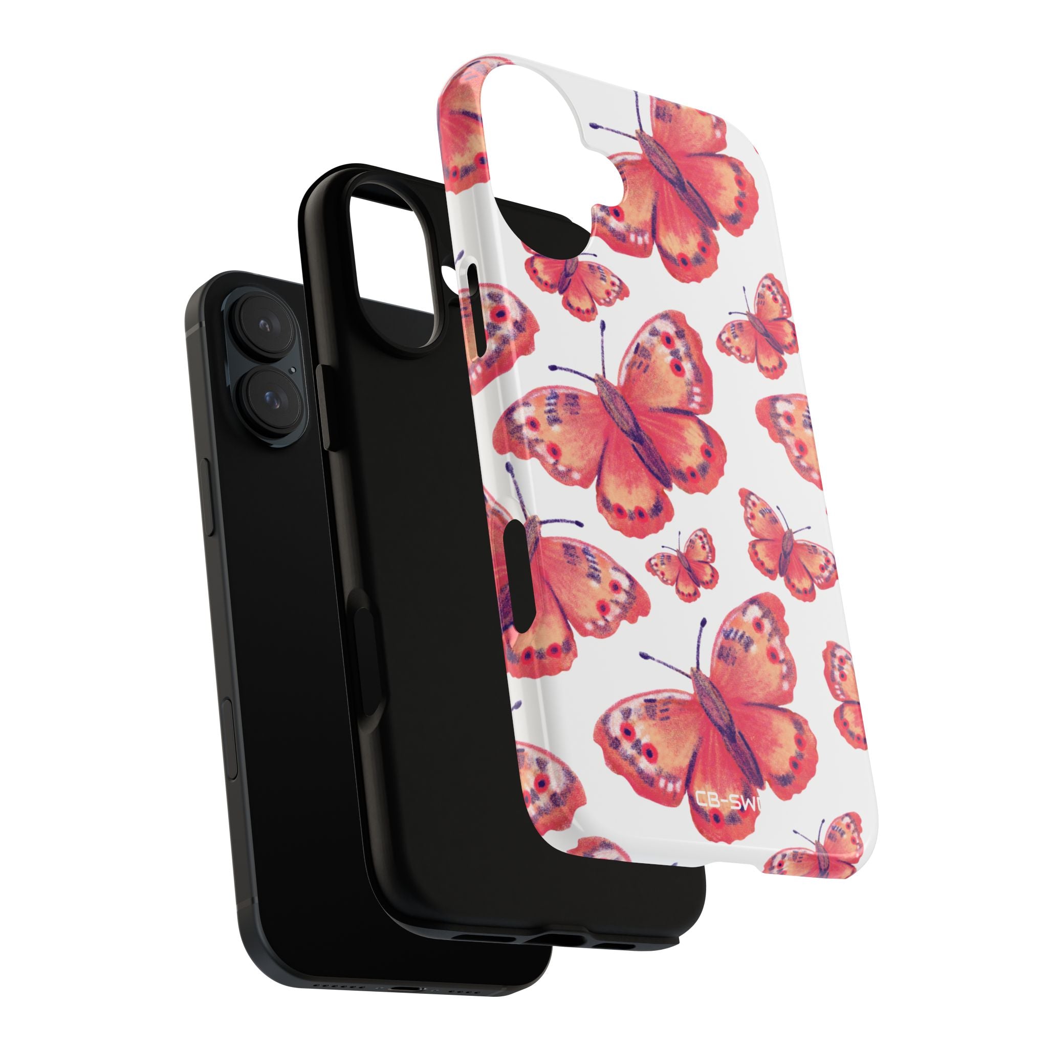 Vibrant Butterfly Dance - iPhone Case
