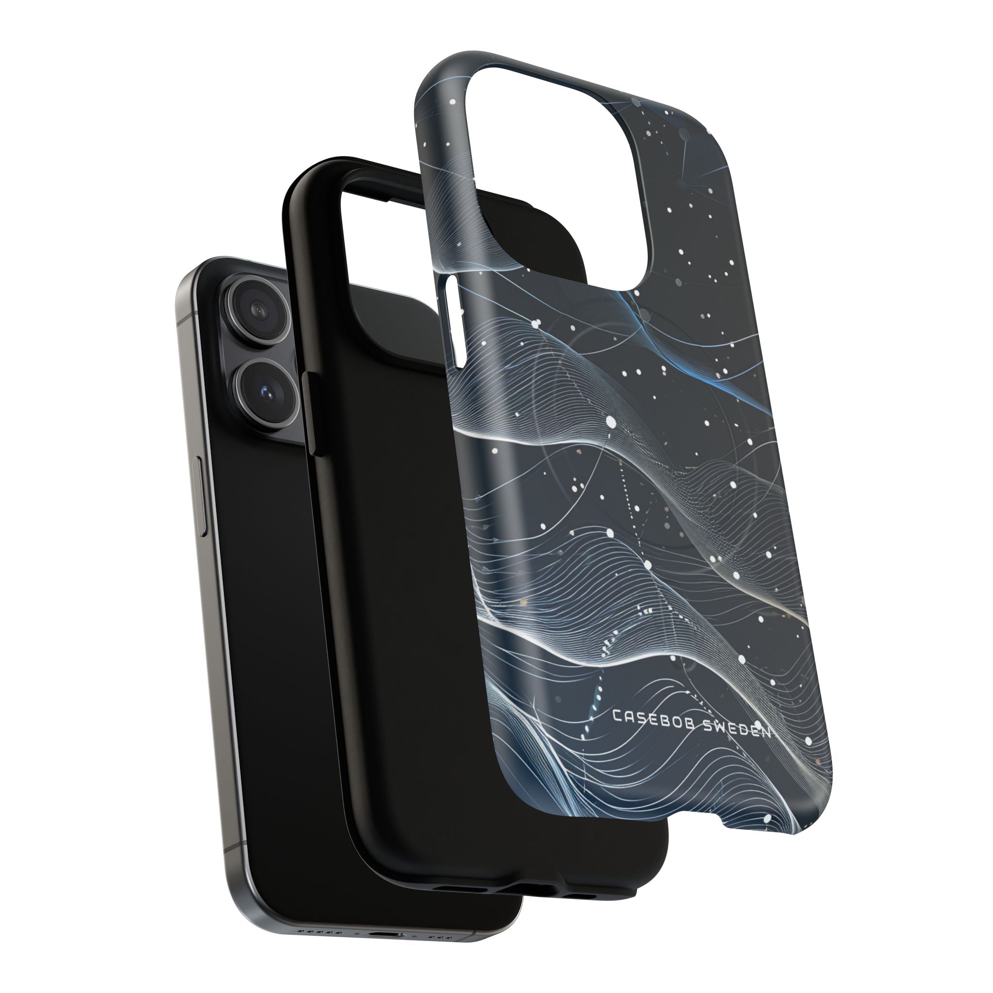 Gradient Neural Waves iPhone 15 | Tough+ Phone Case