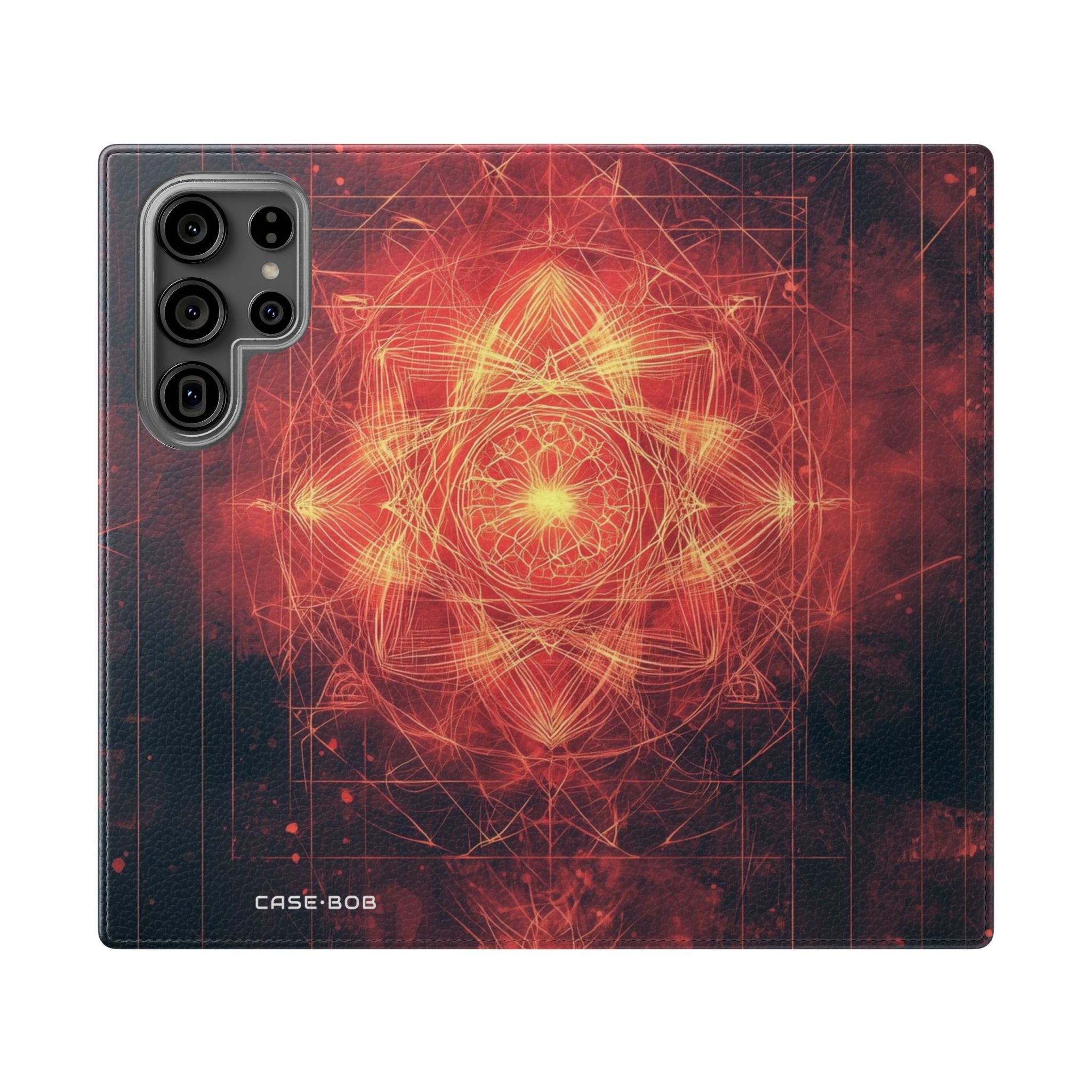 Glowing Mandala - Samsung S23 Ultra Case - Wallet