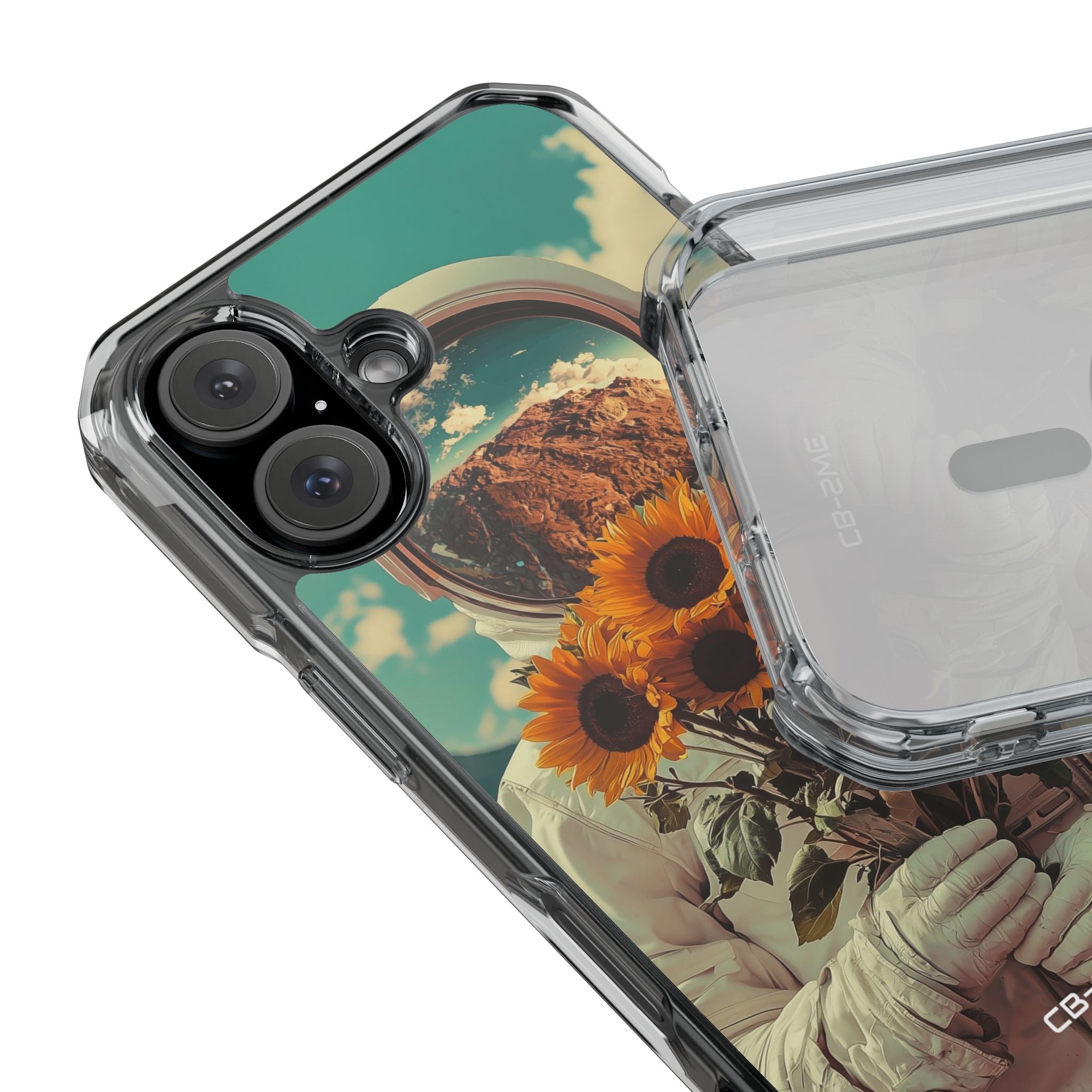 Sunflower Spacesuit Shine iPhone Case - Impact