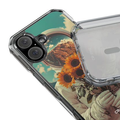 Sunflower Spacesuit Shine iPhone Case - Impact
