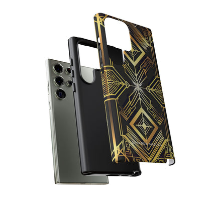 Golden Geometric Opulence Samsung S23 - Tough Phone Case