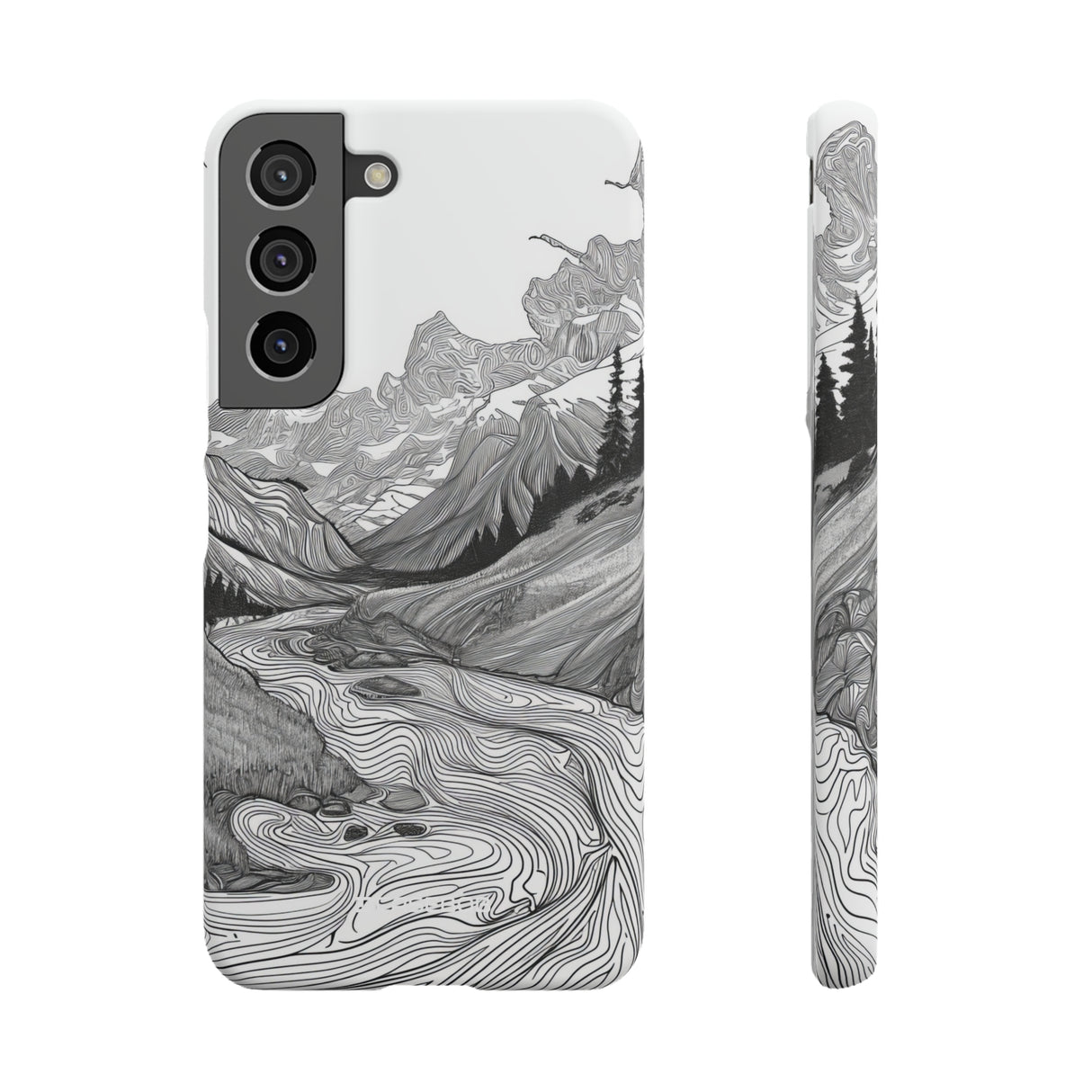 Monochrome Serenity | Slim Phone Case for Samsung