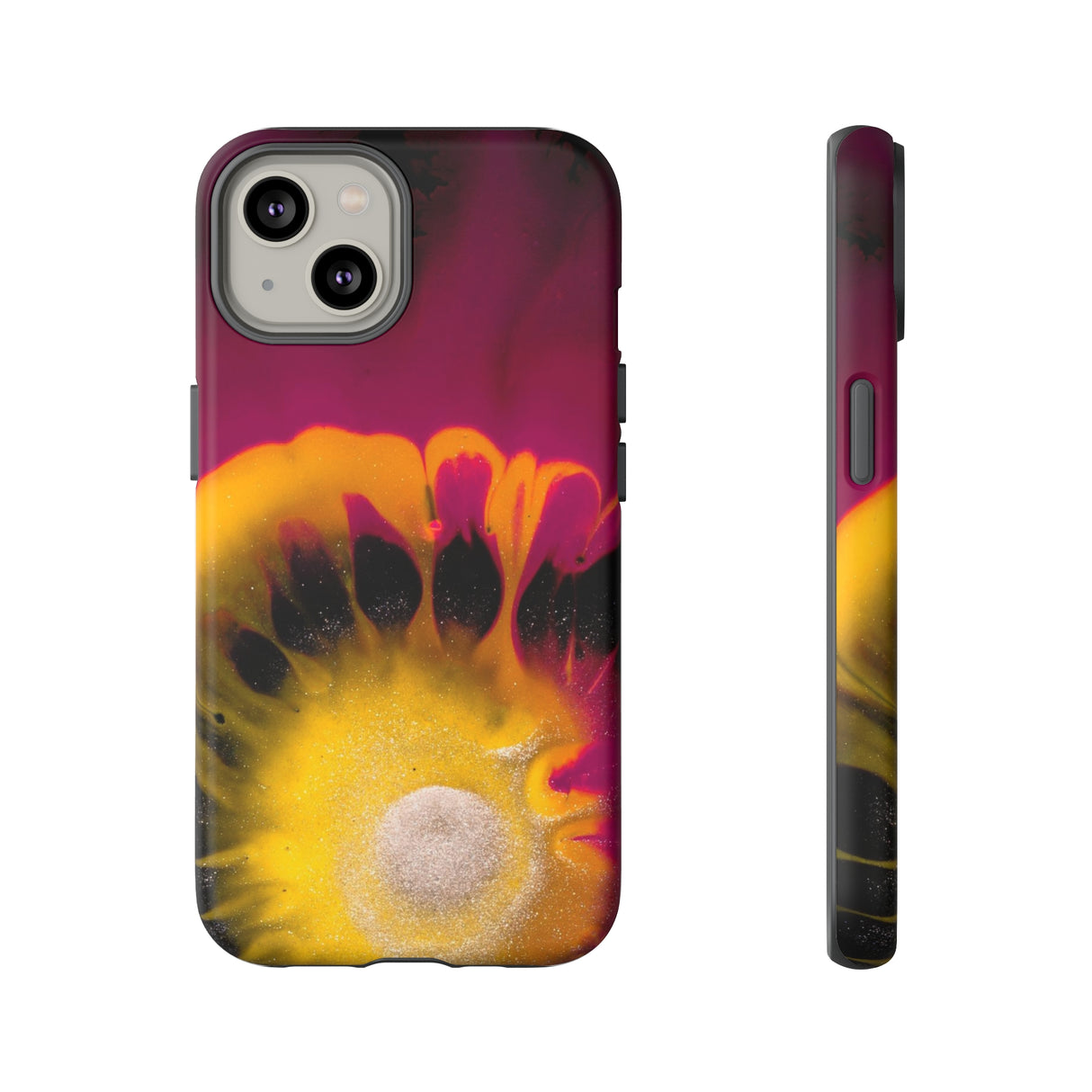 Deep Purple Ink Art iPhone Case (Protective) iPhone 14 Matte Phone Case