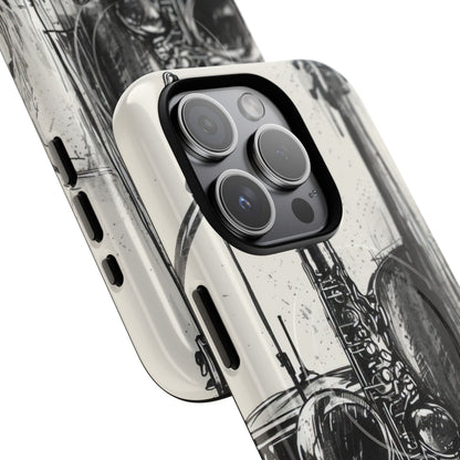 Jazz Instrument Line Symphony iPhone 15 | Tough+ Phone Case