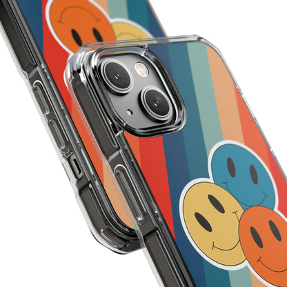 Retro Smiley Harmony iPhone Case - Impact