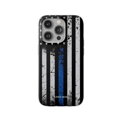 Blue Stripe Flag iPhone 14 Pro Case - Soft