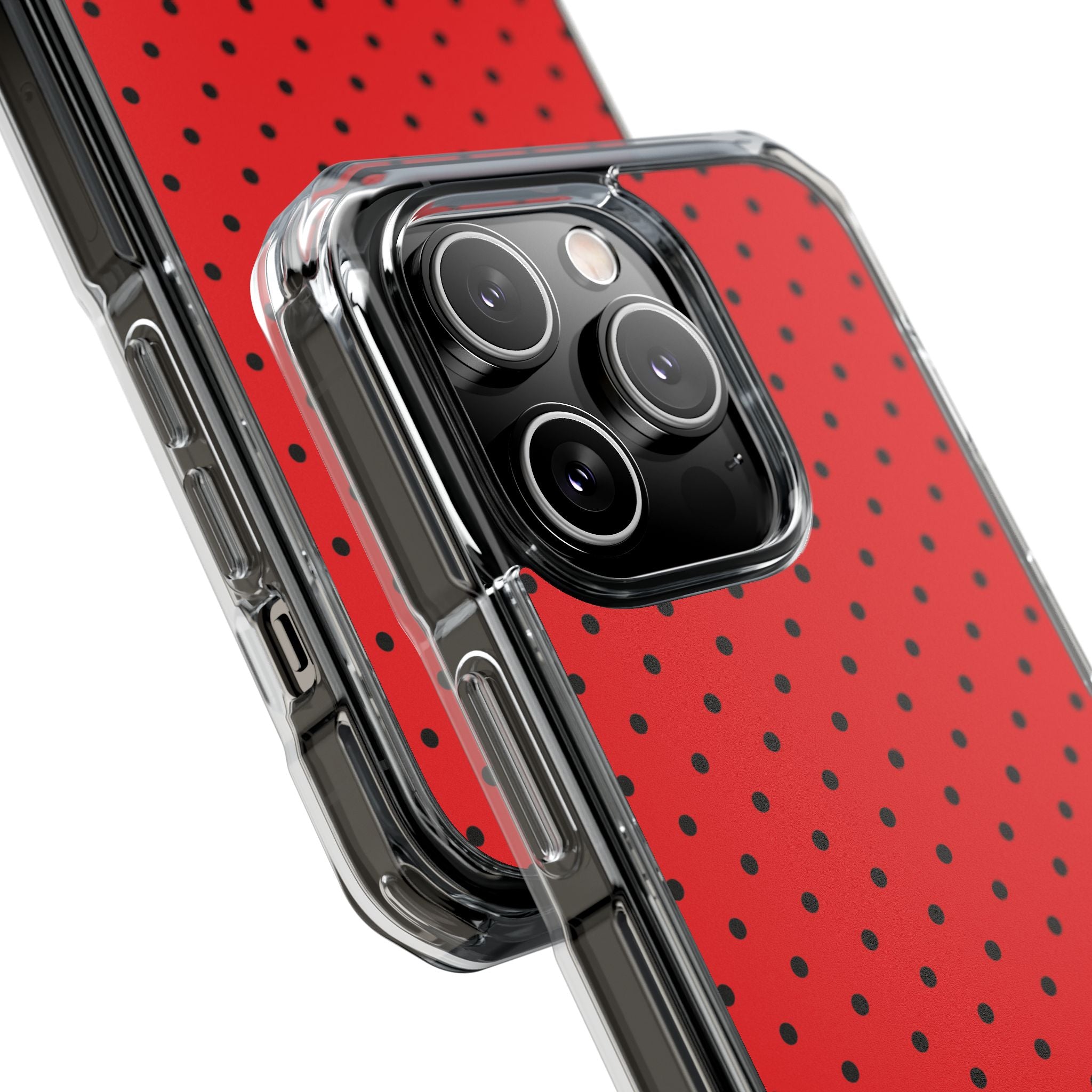 Crimson Dot Matrix iPhone 14 Pro Case - Impact