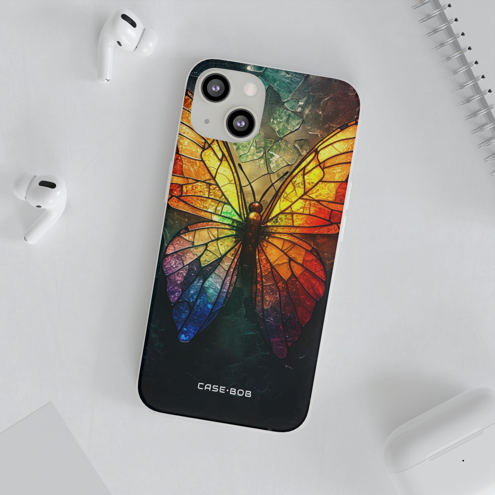 Stained Glass Butterfly iPhone 13 - Soft
