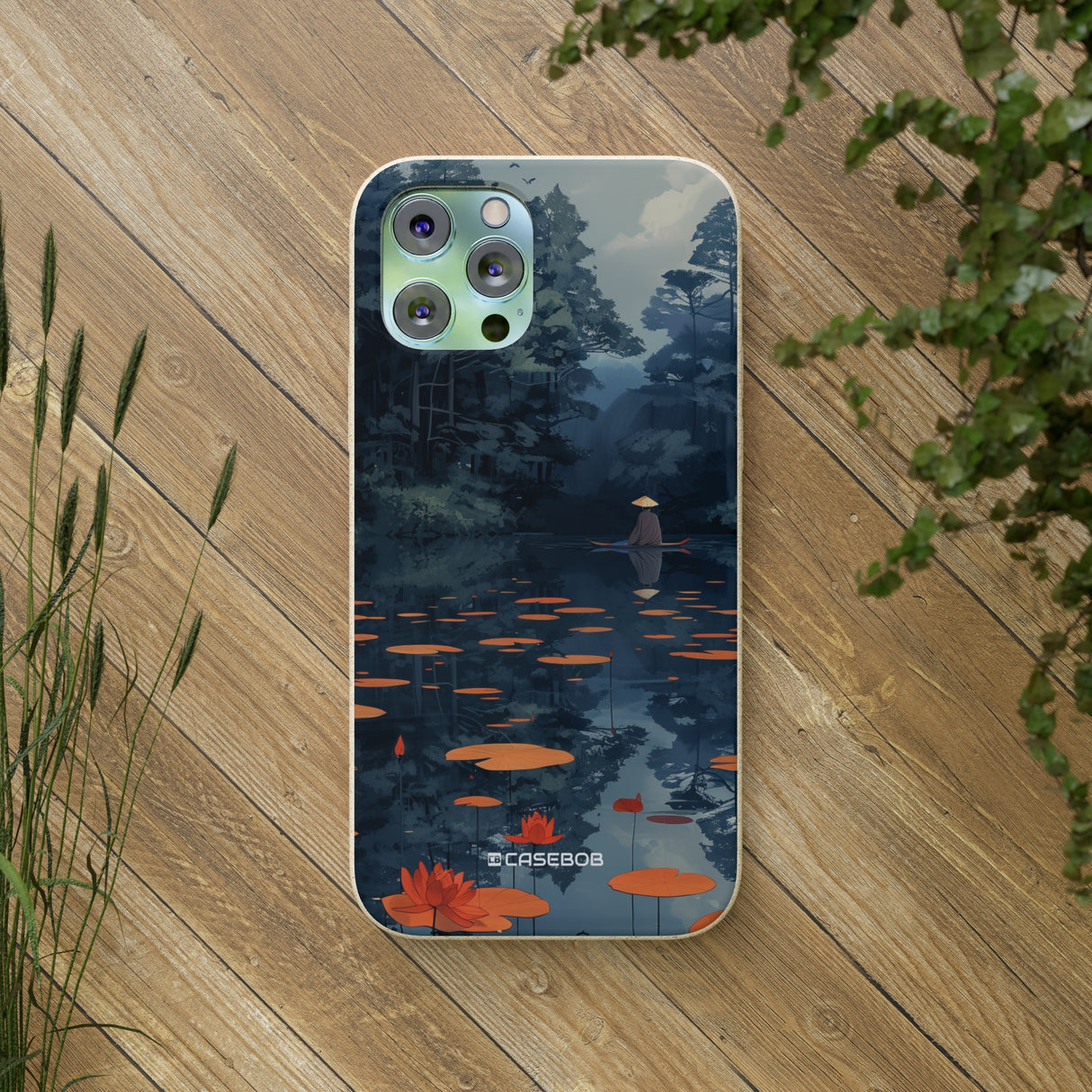 Tranquil Lotus Serenity | Biodegradable Phone Case