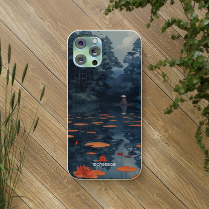 Tranquil Lotus Serenity | Biodegradable Phone Case