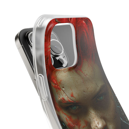 Red Spike Gaze iPhone 16 Pro Max Case - Soft