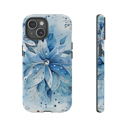 Floral Frost Embrace - iPhone Case