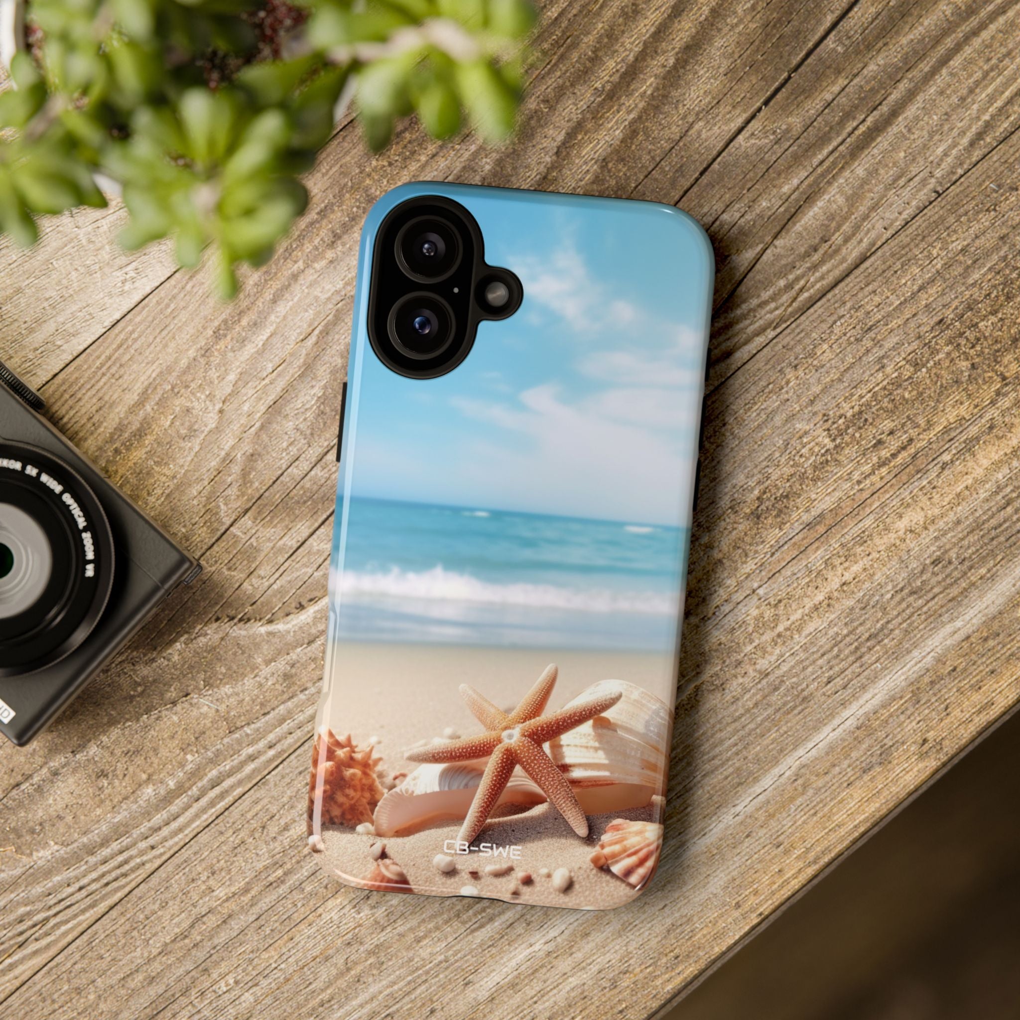 Shells Rest Beneath Waves - iPhone Case