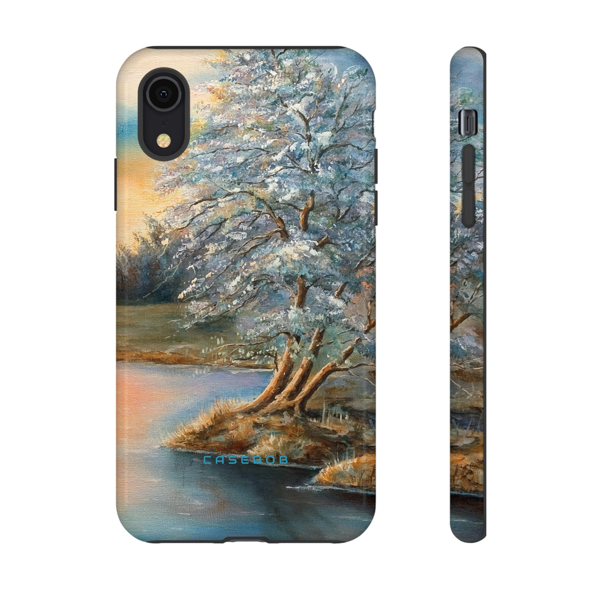 Winterday lake - Protective Phone Case