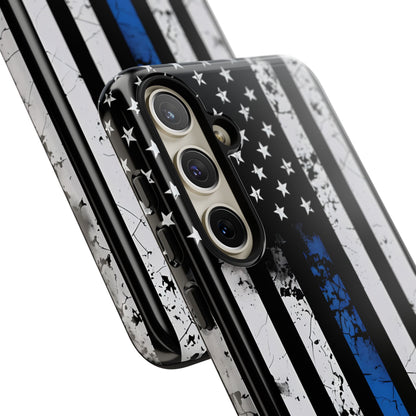 Blue Stripe Flag Samsung S24 Plus Case - Tough