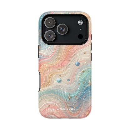 Iridescent Swirls iPhone 17 Pro Case - Tough+
