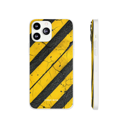Yellow Stripe Distress iPhone 13 Pro Max - Soft