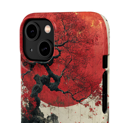 Zen Serenity in Red Harmony iPhone 14 - Slim Phone Case