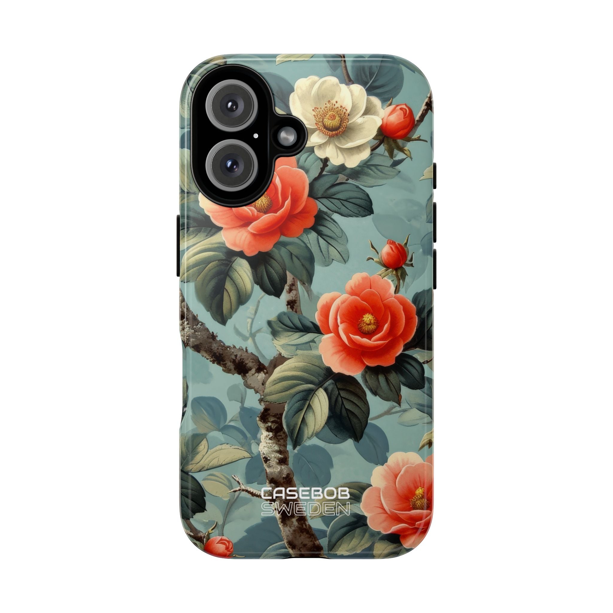 Coral Blossom Tapestry iPhone 16 - Tough