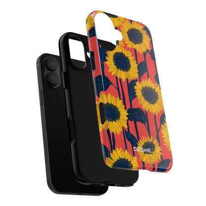Sunflower Joy Coral iPhone 16 - Tough