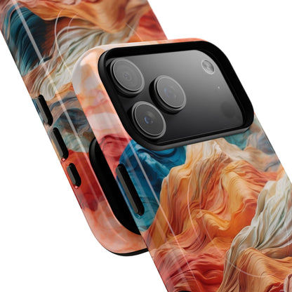 Fabric Peaks Cream iPhone 17 Pro Max Case - Tough+