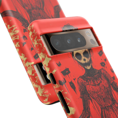 Haunting Scarlet Descent Google Pixel 8 - Tough Phone Case