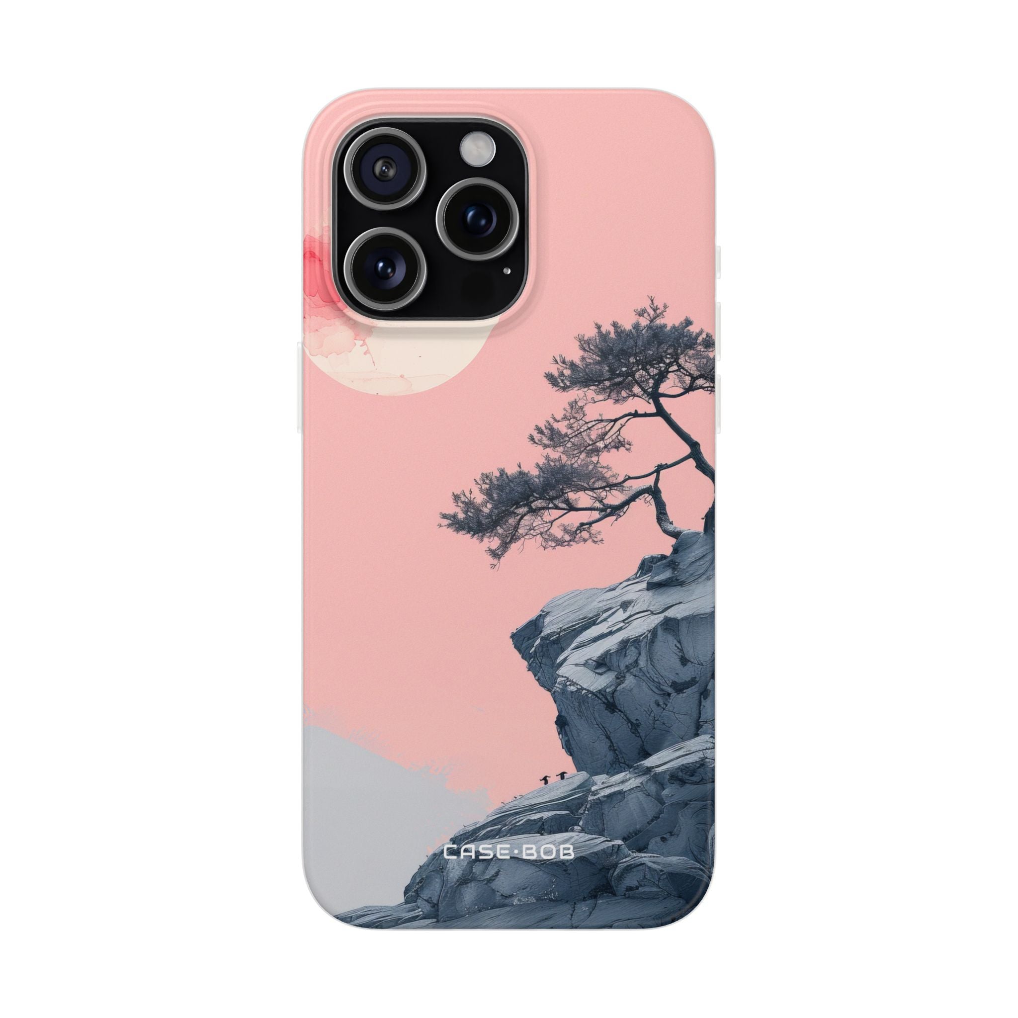 Crimson Moon Tree iPhone 15 Pro Max Case - Soft
